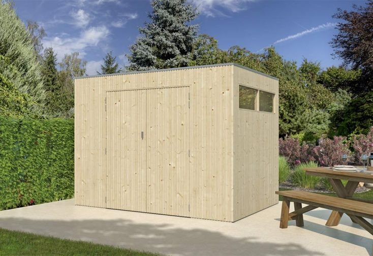 abri de jardin en bois d’épicéa brut 26 mm – 5,9 m² abri de jardin en bois d’épicéa brut 26 mm – 5,9 m²