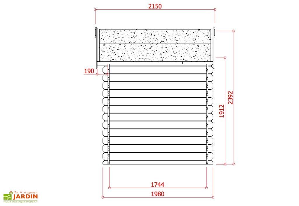 abri de jardin bois saran 28mm (3x2m) abri de jardin bois saran 28mm (3x2m)