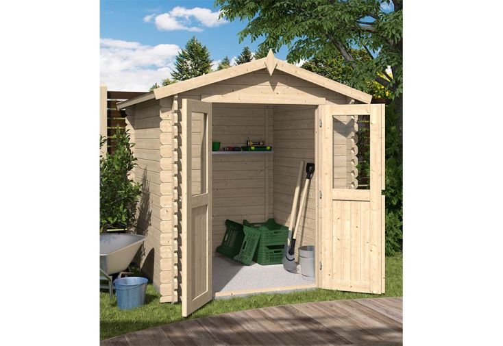 abri de jardin en bois d’épicéa – 220 x 220 x 214 cm abri de jardin en bois d’épicéa – 220 x 220 x 214 cm
