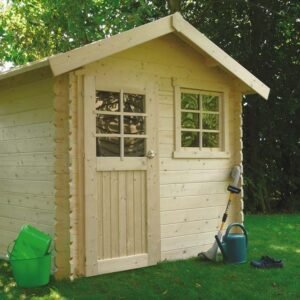 abri de jardin saran bois pin nord toit double pente une porte une fenetre.jpg