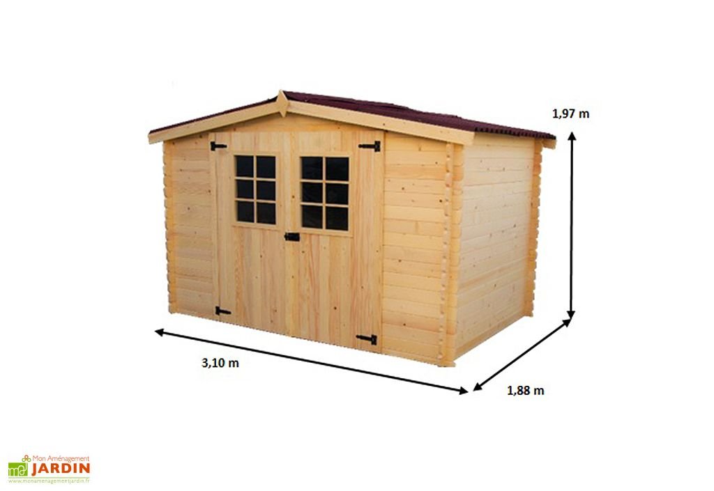 abri de jardin bois 20 mm (188x310x197cm) abri de jardin bois 20 mm (188x310x197cm)