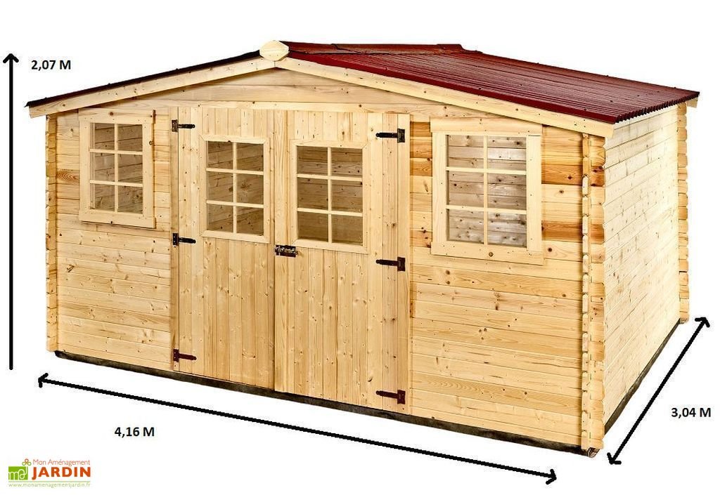 abri de jardin en bois d’Épicéa brut 12 m² abri de jardin en bois d’Épicéa brut 12 m²