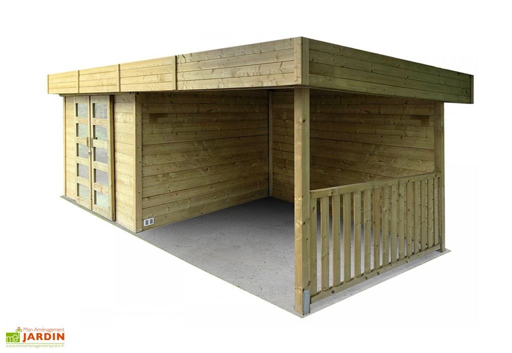 abri de jardin bois 28 mm avec auvent 19,88 m² arhus 28 mm abri de jardin bois 28 mm avec auvent 19,88 m² arhus 28 mm