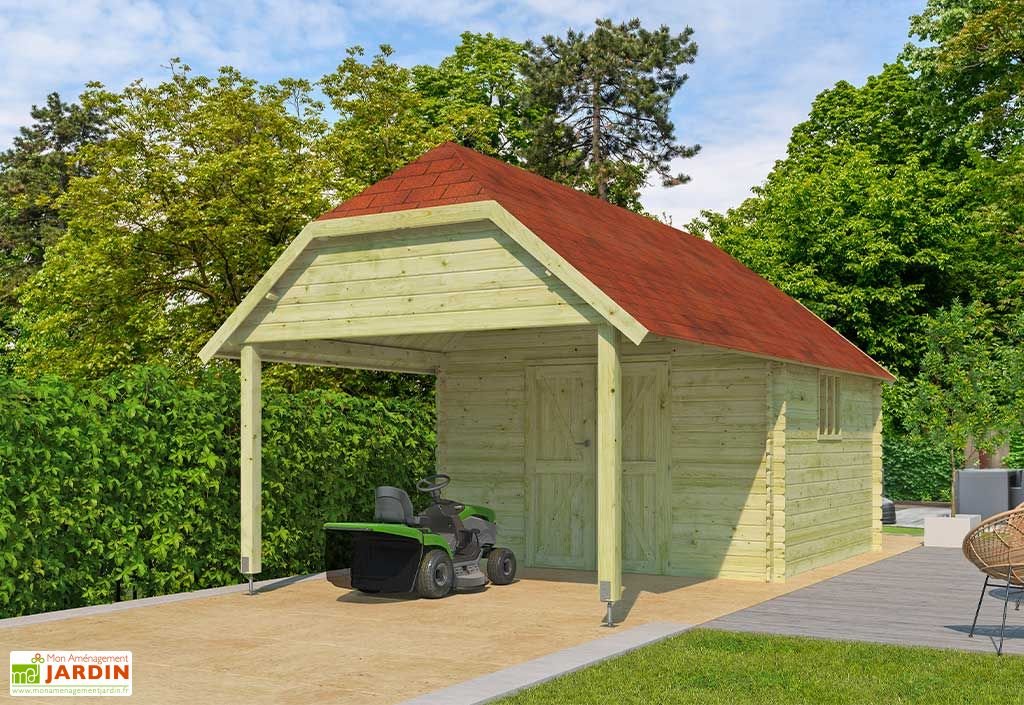 abri de jardin bois d’Épicéa auvent + toit shingle oxford xl 23 m² abri de jardin bois d’Épicéa auvent + toit shingle oxford xl 23 m²