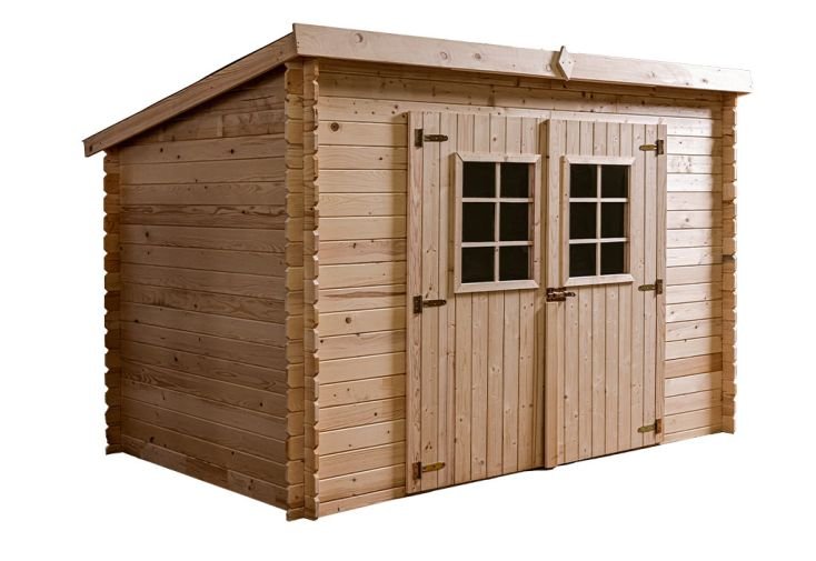 abri de jardin bois 20 mm monopente (198x314x200cm) abri de jardin bois 20 mm monopente (198x314x200cm)