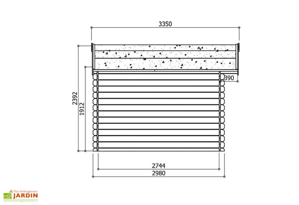 abri de jardin bois chimay 28 mm (358x298) traité en option abri de jardin bois chimay 28 mm (358x298) traité en option