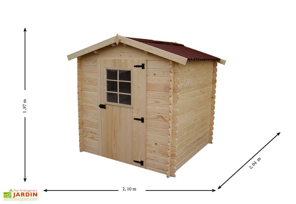 abri de jardin bois 28 mm (204x210x197cm) abri de jardin bois 28 mm (204x210x197cm)
