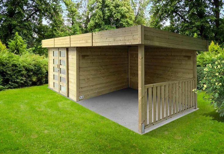 abri de jardin bois 28 mm avec auvent 19,88 m² arhus 28 mm abri de jardin bois 28 mm avec auvent 19,88 m² arhus 28 mm