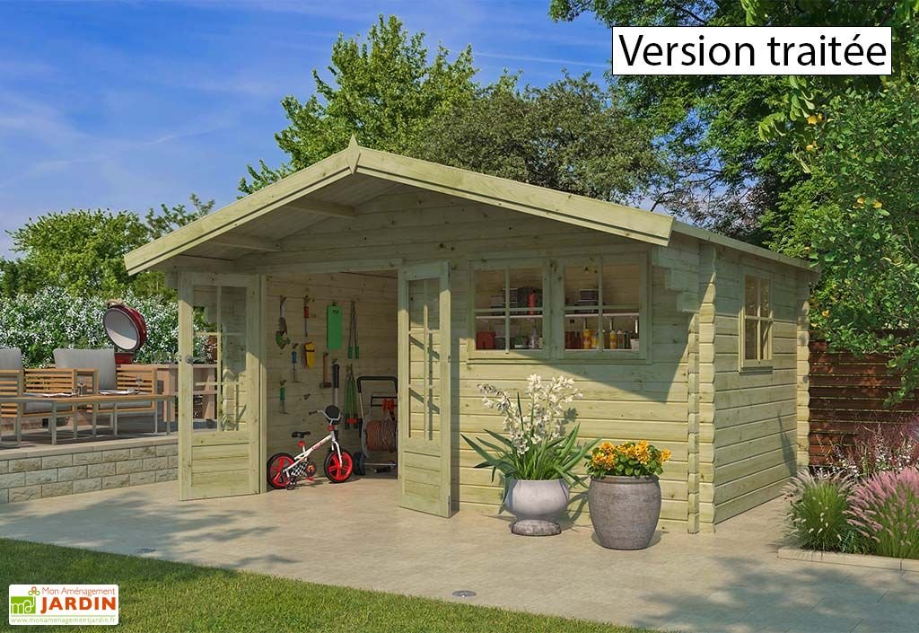 abri de jardin en bois d’Épicéa avec toit en shingle koski 13 m² abri de jardin en bois d’Épicéa avec toit en shingle koski 13 m²
