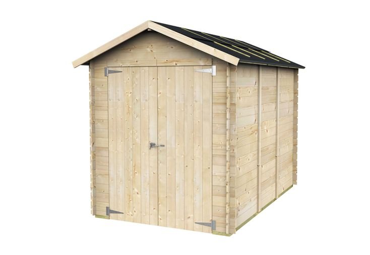 abri de jardin en bois de pin brut fiamma 4,85 m² abri de jardin en bois de pin brut fiamma 4,85 m²