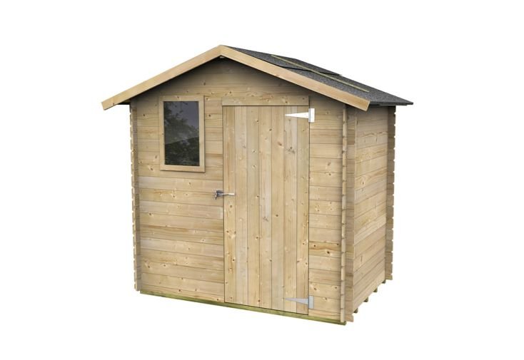 abri de jardin en bois de pin brut livia – 2,57 m² abri de jardin en bois de pin brut livia – 2,57 m²