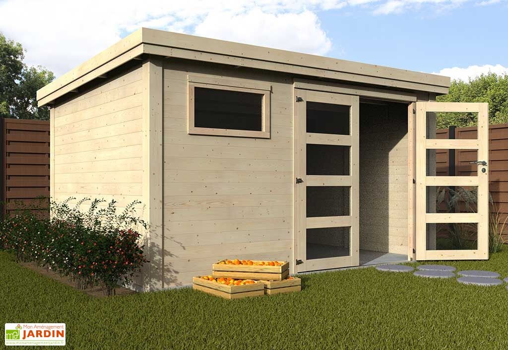 abri de jardin en bois de sapin brut paolo 10 m² abri de jardin en bois de sapin brut paolo 10 m²