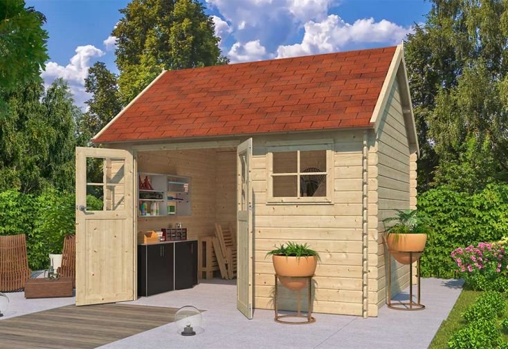 abri de jardin en bois d’Épicéa avec toit en shingle coventry l 11 m² abri de jardin en bois d’Épicéa avec toit en shingle coventry l 11 m²