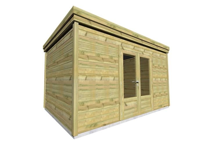 abri de jardin en bois de pin traité et toiture bac acier – 10,5 m² abri de jardin en bois de pin traité et toiture bac acier – 10,5 m²