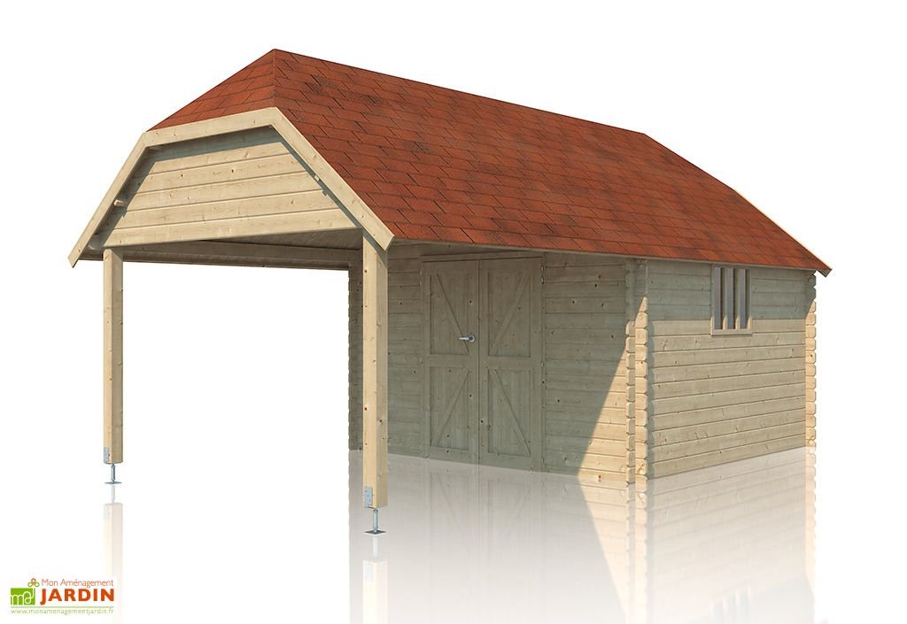 abri de jardin bois d’Épicéa auvent + toit shingle oxford xl 23 m² abri de jardin bois d’Épicéa auvent + toit shingle oxford xl 23 m²