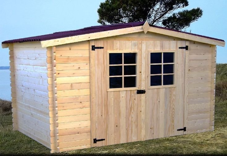 abri de jardin en bois d’Épicéa brut 9 m² abri de jardin en bois d’Épicéa brut 9 m²