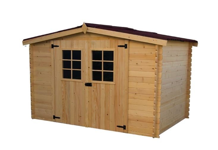 abri de jardin en bois d’épicéa brut 9,42 m² abri de jardin en bois d’épicéa brut 9,42 m²