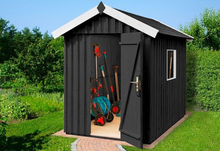 abri de jardin en bois d’Épicéa traité 348 t2 anthracite – 3,9 m² abri de jardin en bois d’Épicéa traité 348 t2 anthracite – 3,9 m²