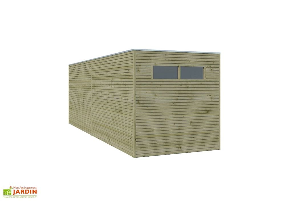 abri de jardin en bois d’épicéa traité + extension qube 12 m² abri de jardin en bois d’épicéa traité + extension qube 12 m²