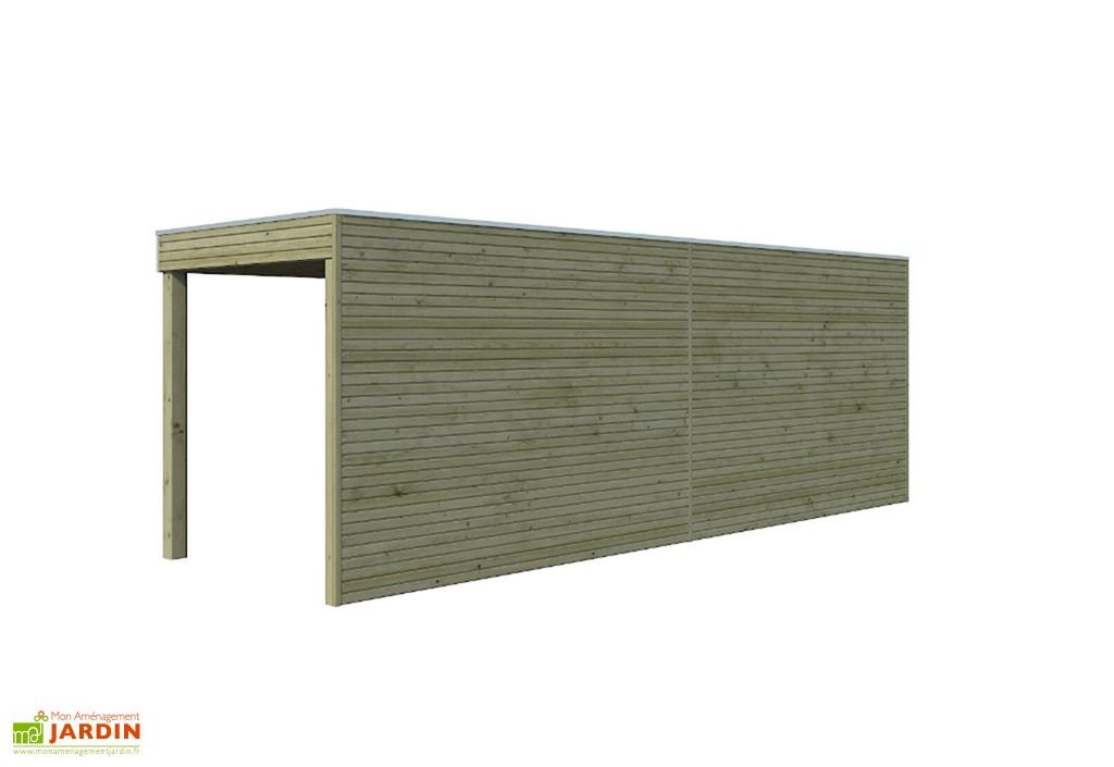 abri de jardin en bois d’épicéa traité + extension qube 12 m² abri de jardin en bois d’épicéa traité + extension qube 12 m²