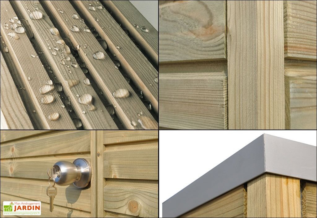 abri de jardin en bois d’épicéa traité qube 6,3 m² abri de jardin en bois d’épicéa traité qube 6,3 m²