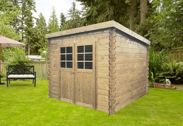 abri de jardin en bois hof 19mm (248 x 248 cm) abri de jardin en bois hof 19mm (248 x 248 cm)