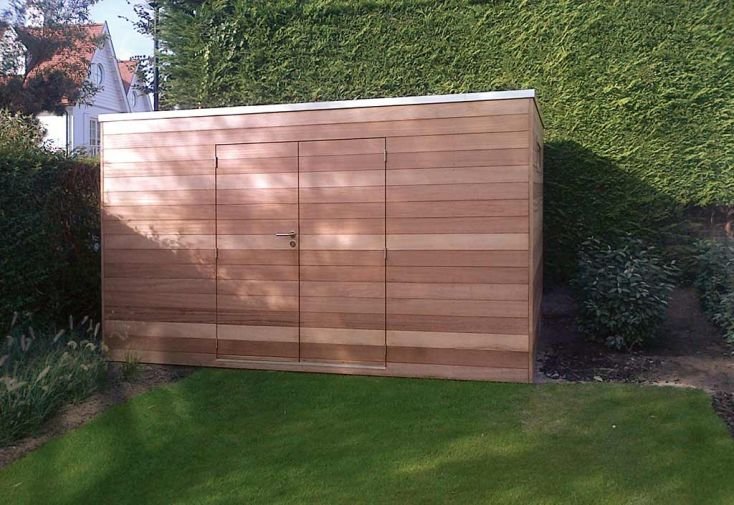 abri de jardin en iroko 15 mm box d – 400 cm (profondeur au choix) abri de jardin en iroko 15 mm box d – 400 cm (profondeur au choix)
