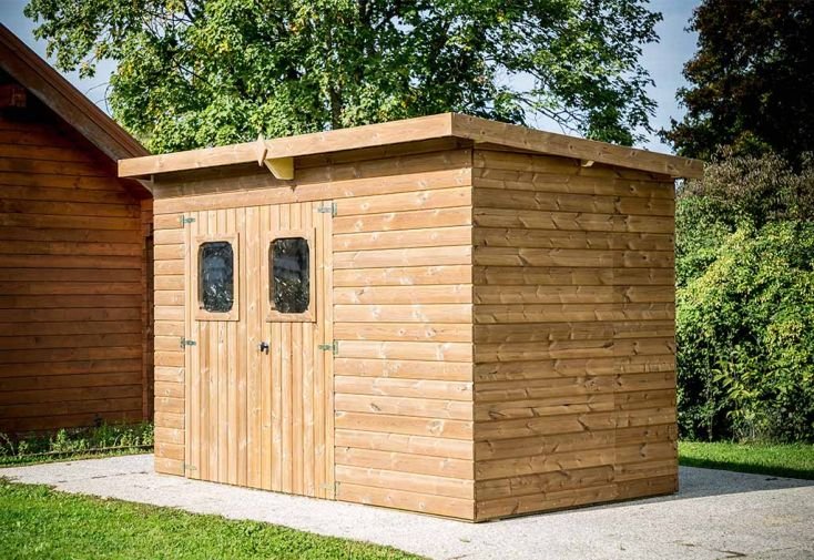 abri de jardin en bois d’épicéa traité toit en acier theora – 4,97 m² abri de jardin en bois d’épicéa traité toit en acier theora – 4,97 m²