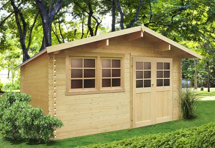 abri de jardin en bois niort 28mm (418 x 298 cm) traité en option abri de jardin en bois niort 28mm (418 x 298 cm) traité en option