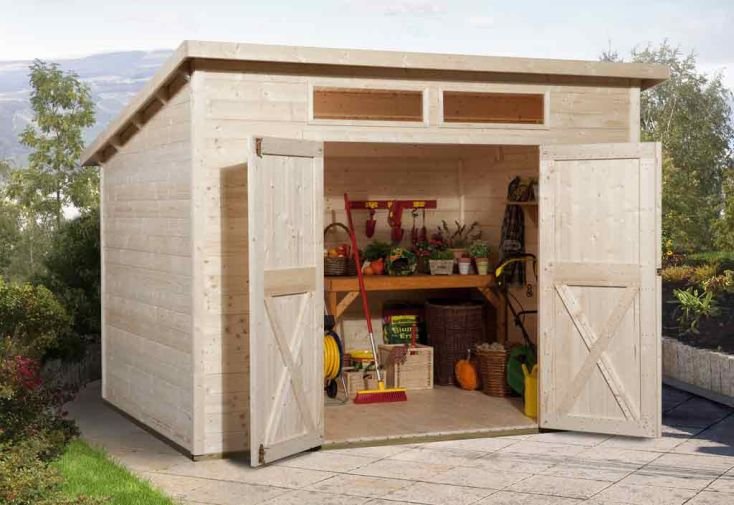 abri jardin bois nova plus 1 19mm 254x194 (lasuré en option) abri jardin bois nova plus 1 19mm 254x194 (lasuré en option)
