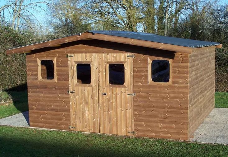 abri de jardin en bois d’épicéa traité toit bac acier thermabri – 12 m² abri de jardin en bois d’épicéa traité toit bac acier thermabri – 12 m²