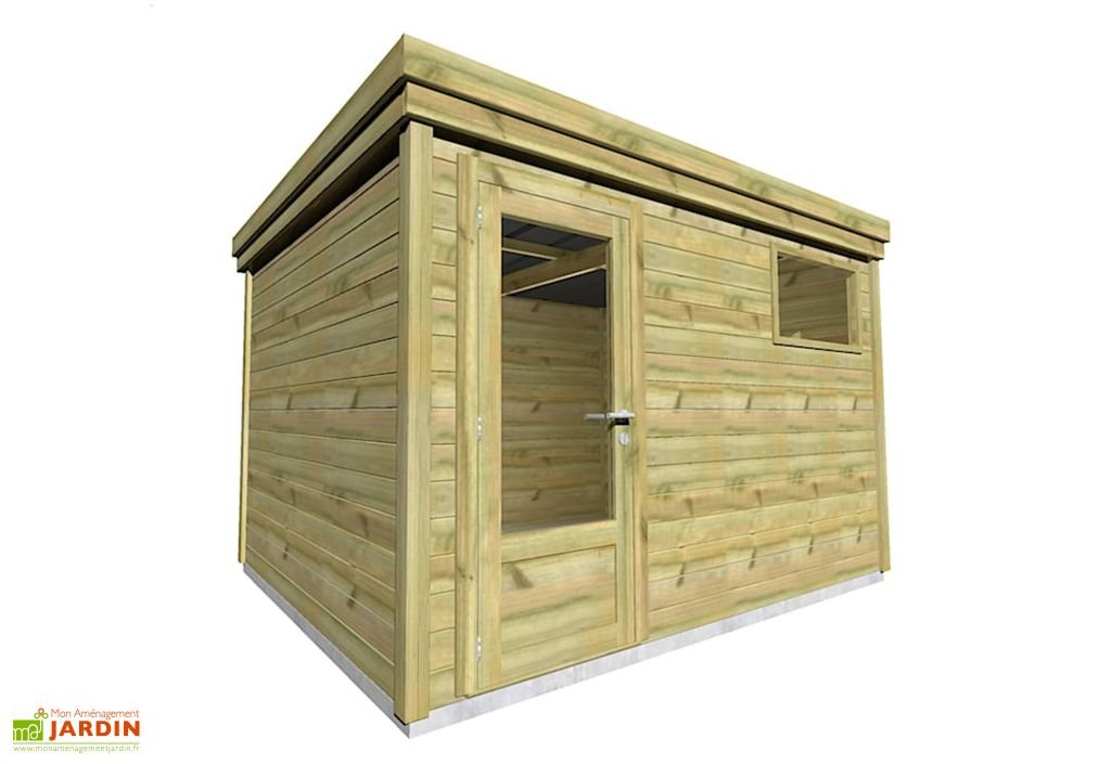 abri de jardin en bois de pin traité et toiture bac acier – 8,3 m² abri de jardin en bois de pin traité et toiture bac acier – 8,3 m²