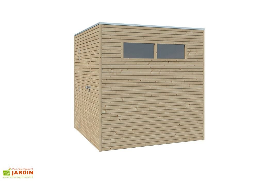 abri de jardin en bois d’épicéa brut qube – 4,41 m² abri de jardin en bois d’épicéa brut qube – 4,41 m²