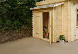 abri de jardin en bois brut viborg 40 mm 14 m² avec toit plat abri de jardin en bois brut viborg 40 mm 14 m² avec toit plat