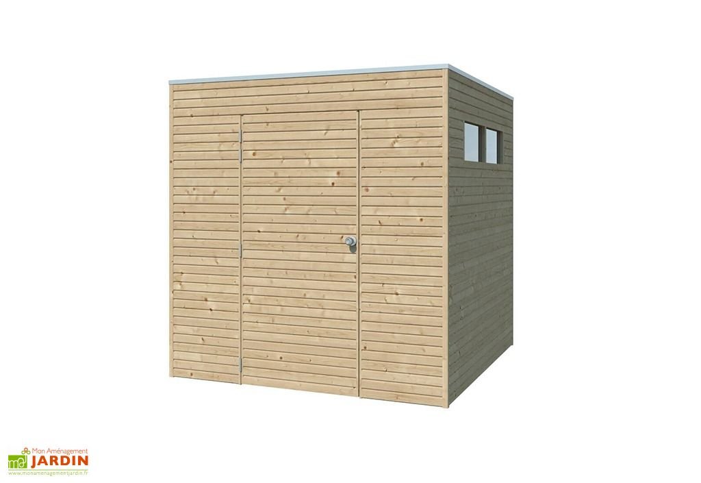 abri de jardin en bois d’épicéa brut qube – 4,41 m² abri de jardin en bois d’épicéa brut qube – 4,41 m²
