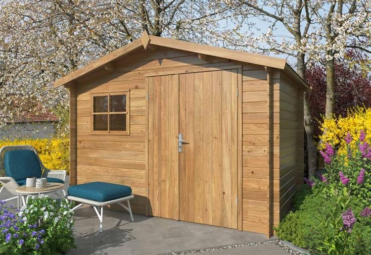 abri de jardin en bois de pin traité 19 mm pablo – 6,7 m² abri de jardin en bois de pin traité 19 mm pablo – 6,7 m²
