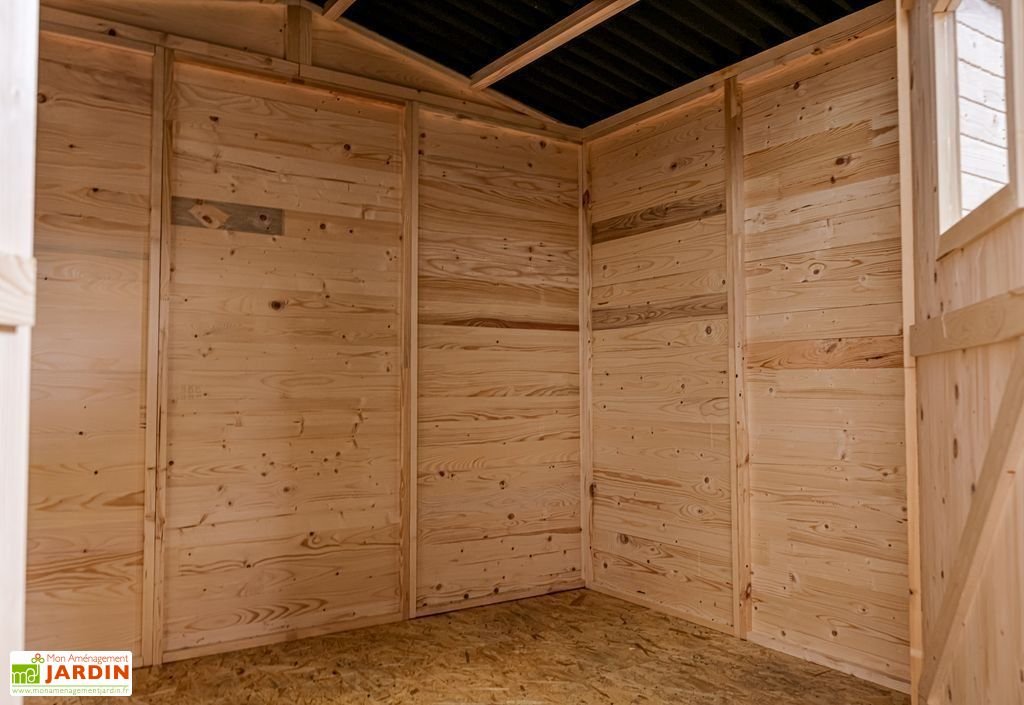 abri de jardin bois 20 mm monopente (198x314x200cm) abri de jardin bois 20 mm monopente (198x314x200cm)