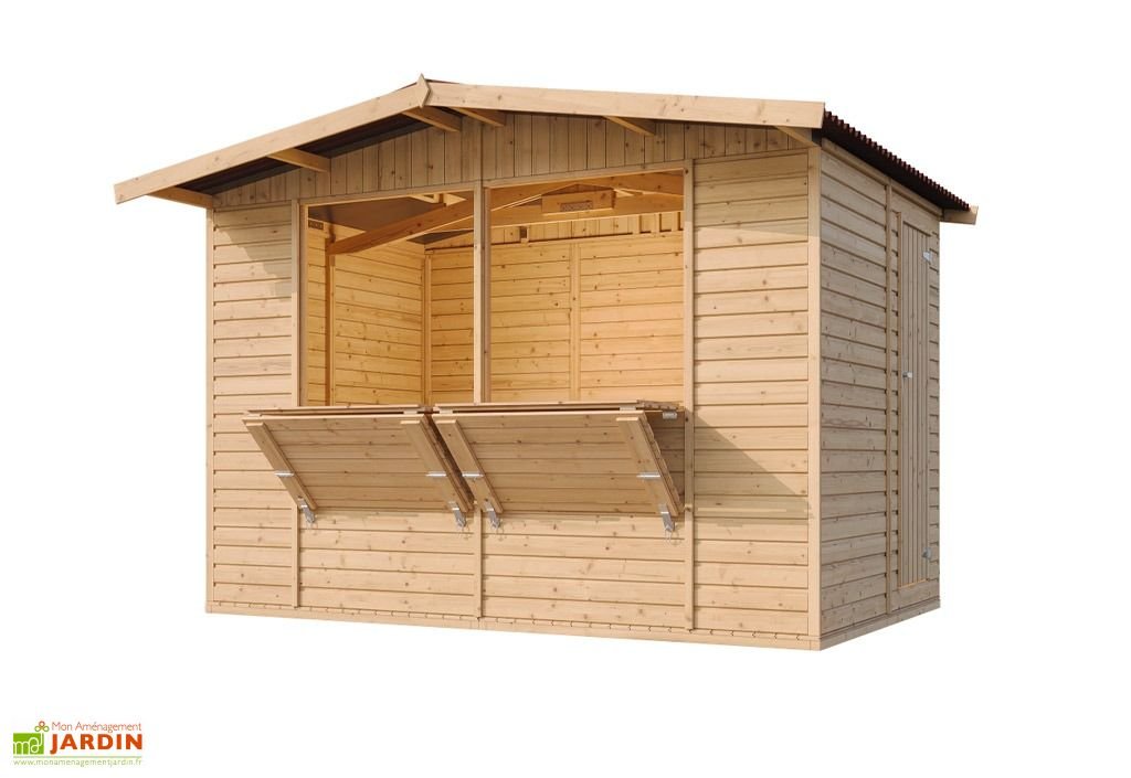 kiosque commercial en bois 6 m² – stand de vente pour marchés m150 kiosque commercial en bois 6 m² – stand de vente pour marchés m150