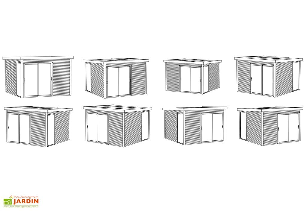 abri de jardin en bois d’épicéa traité avec baie vitrée seda 9,22 m² abri de jardin en bois d’épicéa traité avec baie vitrée seda 9,22 m²