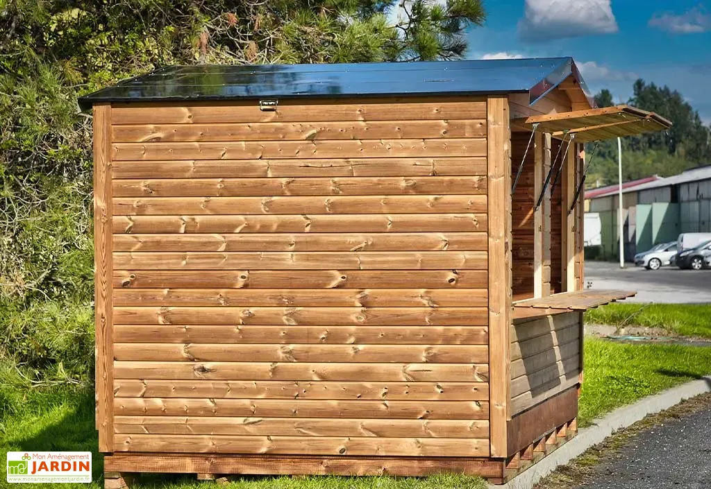kiosque commercial en bois tht 7 m² – stand de vente pour marché adèle kiosque commercial en bois tht 7 m² – stand de vente pour marché adèle