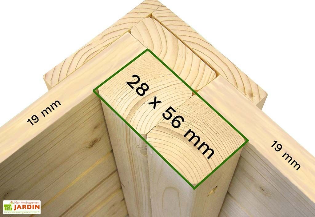 abri de jardin en bois de sapin traité skur 2 – 3,17 m² abri de jardin en bois de sapin traité skur 2 – 3,17 m²