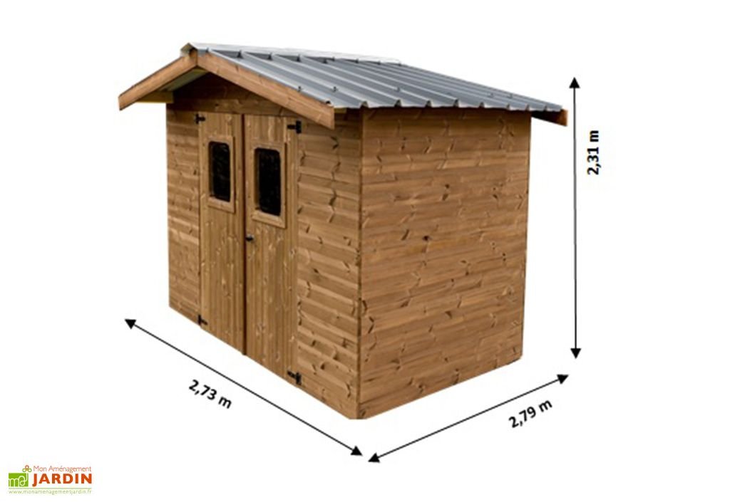 abri de jardin en bois d’épicéa traité toit bac acier thermabri – 5,05 m² abri de jardin en bois d’épicéa traité toit bac acier thermabri – 5,05 m²