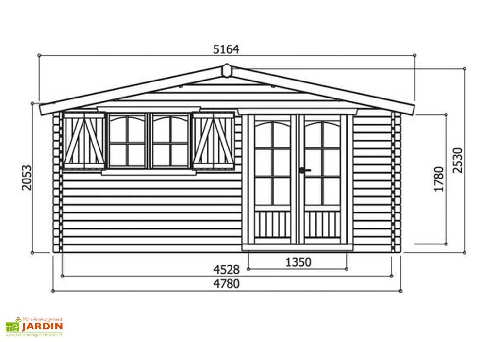 abri de jardin bois chamonix 40mm (478x418cm) abri de jardin bois chamonix 40mm (478x418cm)