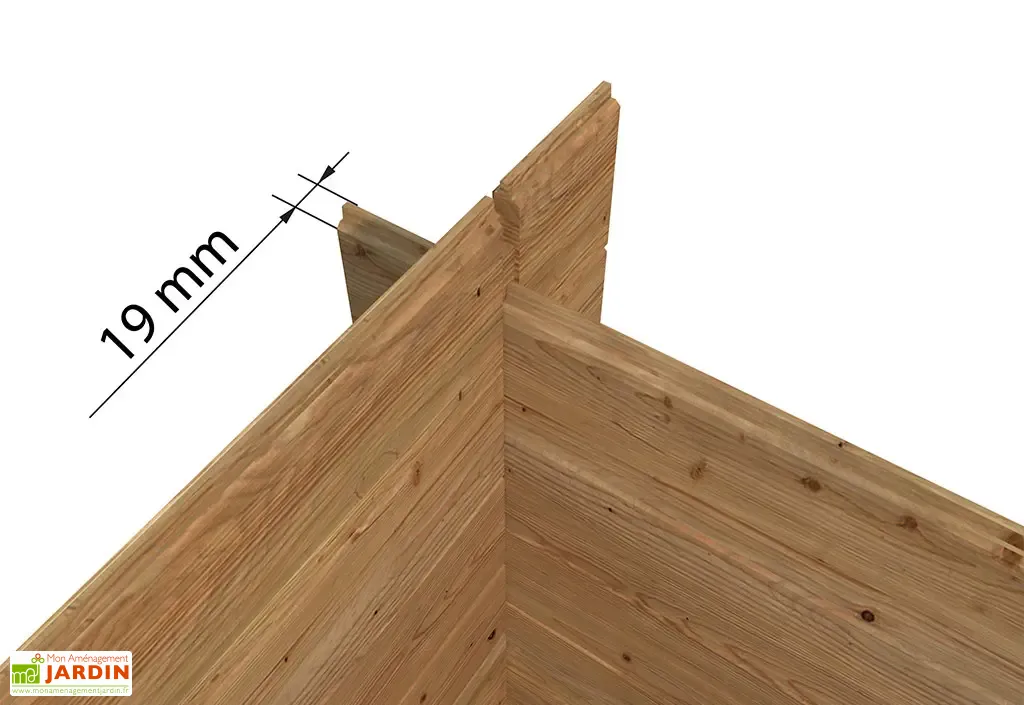 abri de jardin en bois de pin traité 19 mm pablo – 4,1 m² abri de jardin en bois de pin traité 19 mm pablo – 4,1 m²