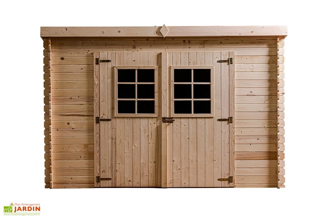 abri de jardin bois 20 mm monopente (198x314x200cm) abri de jardin bois 20 mm monopente (198x314x200cm)