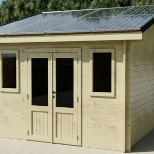 facade abri jardin bois panneaux solaire 13m2.webp