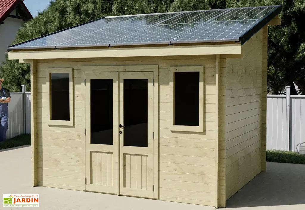 facade abri jardin bois panneaux solaire 13m2.webp facade abri jardin bois panneaux solaire 13m2.webp