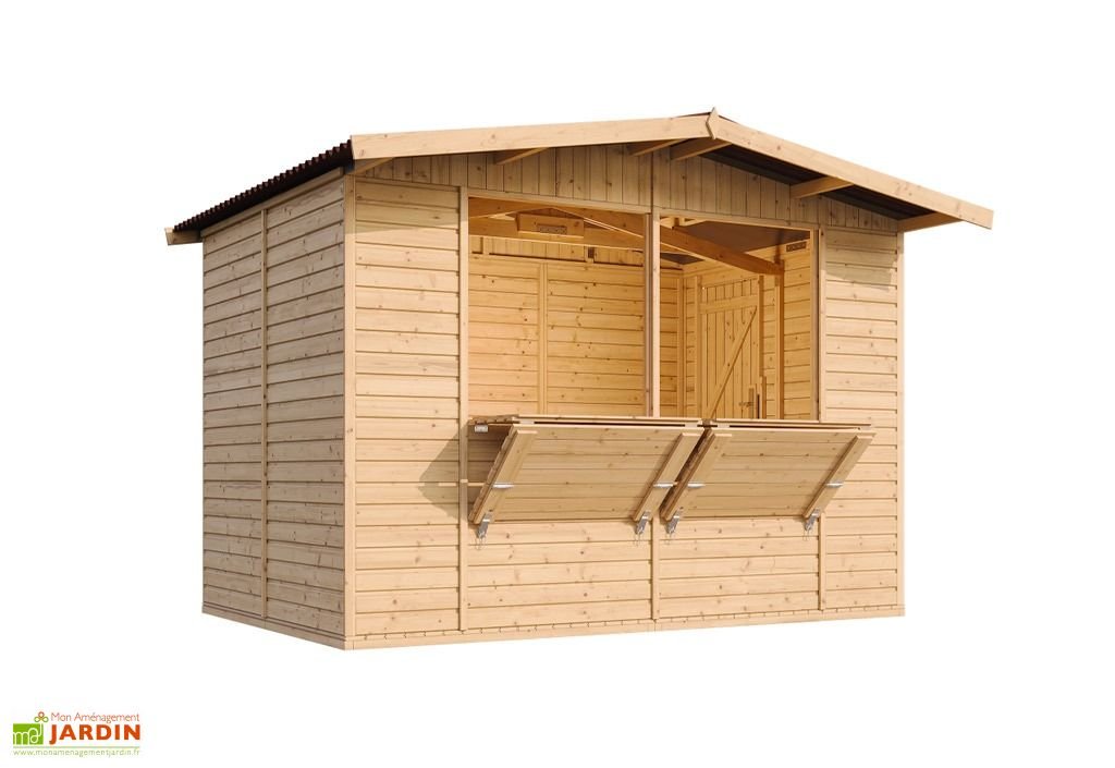 kiosque commercial en bois 6 m² – stand de vente pour marchés m150 kiosque commercial en bois 6 m² – stand de vente pour marchés m150
