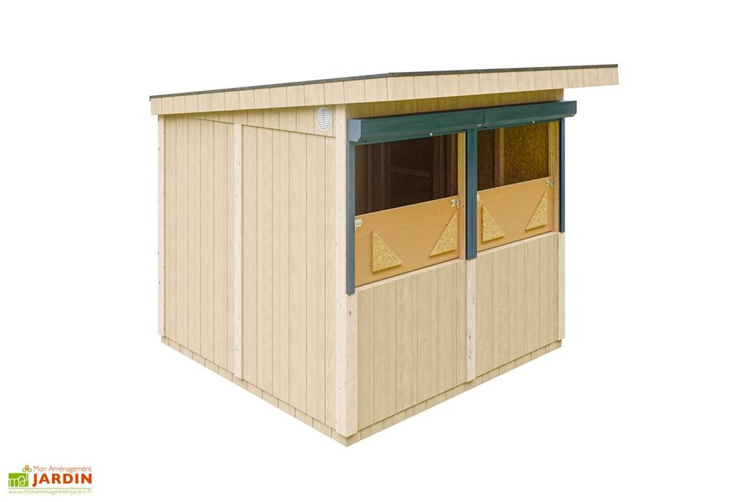 kiosque commercial bois traité 6 m² – stand de vente m950 + peinture kiosque commercial bois traité 6 m² – stand de vente m950 + peinture