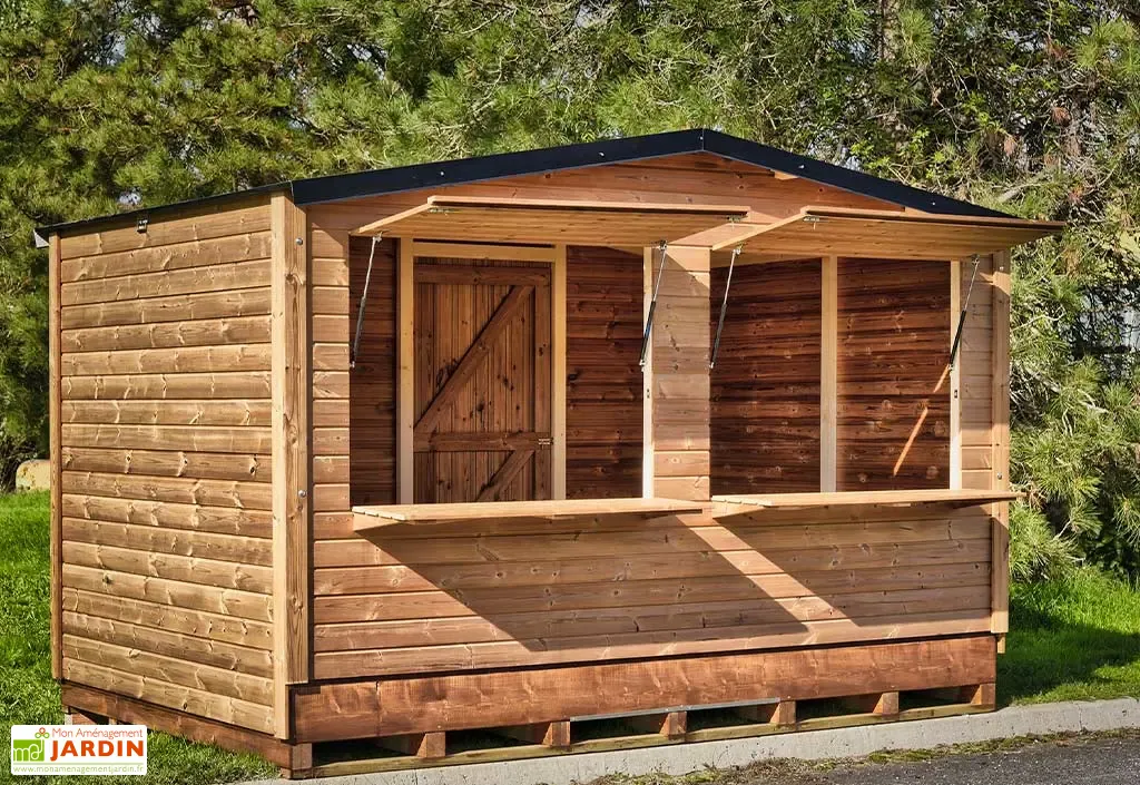 kiosque commercial en bois tht 5 m² – stand de vente pour marché adèle kiosque commercial en bois tht 5 m² – stand de vente pour marché adèle